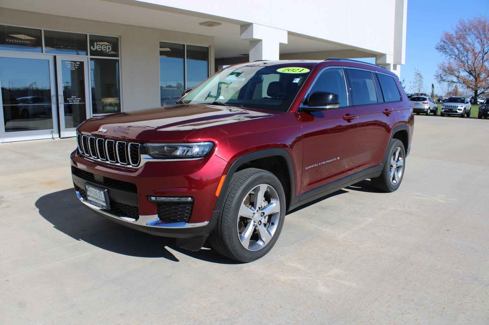 Certified 2021 Jeep Grand Cherokee L Limited with VIN 1C4RJKBG6M8205615 for sale in Highland, IL