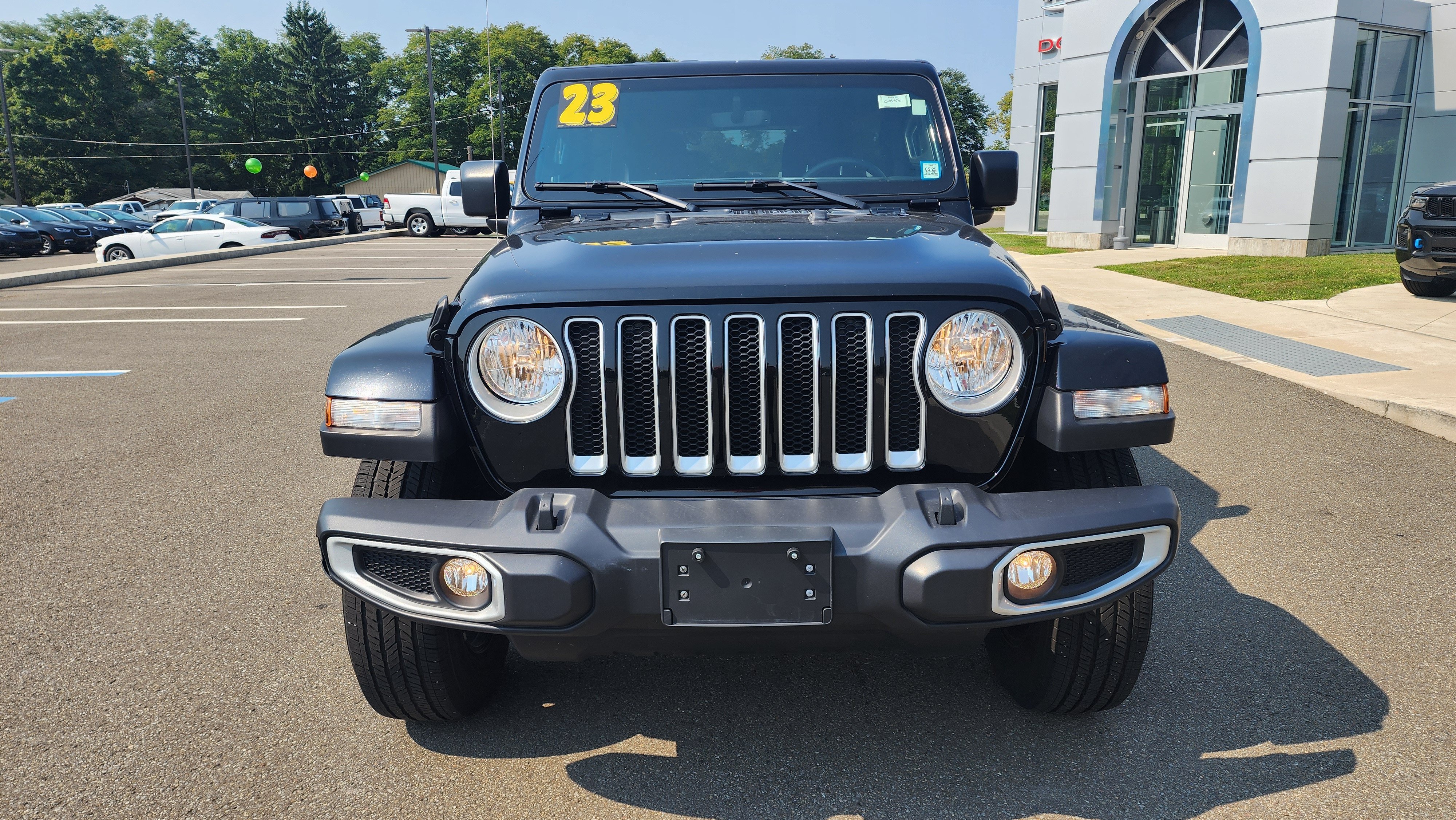 Used 2023 Jeep Wrangler 4-Door Sahara with VIN 1C4HJXEN3PW693117 for sale in Elmira, NY