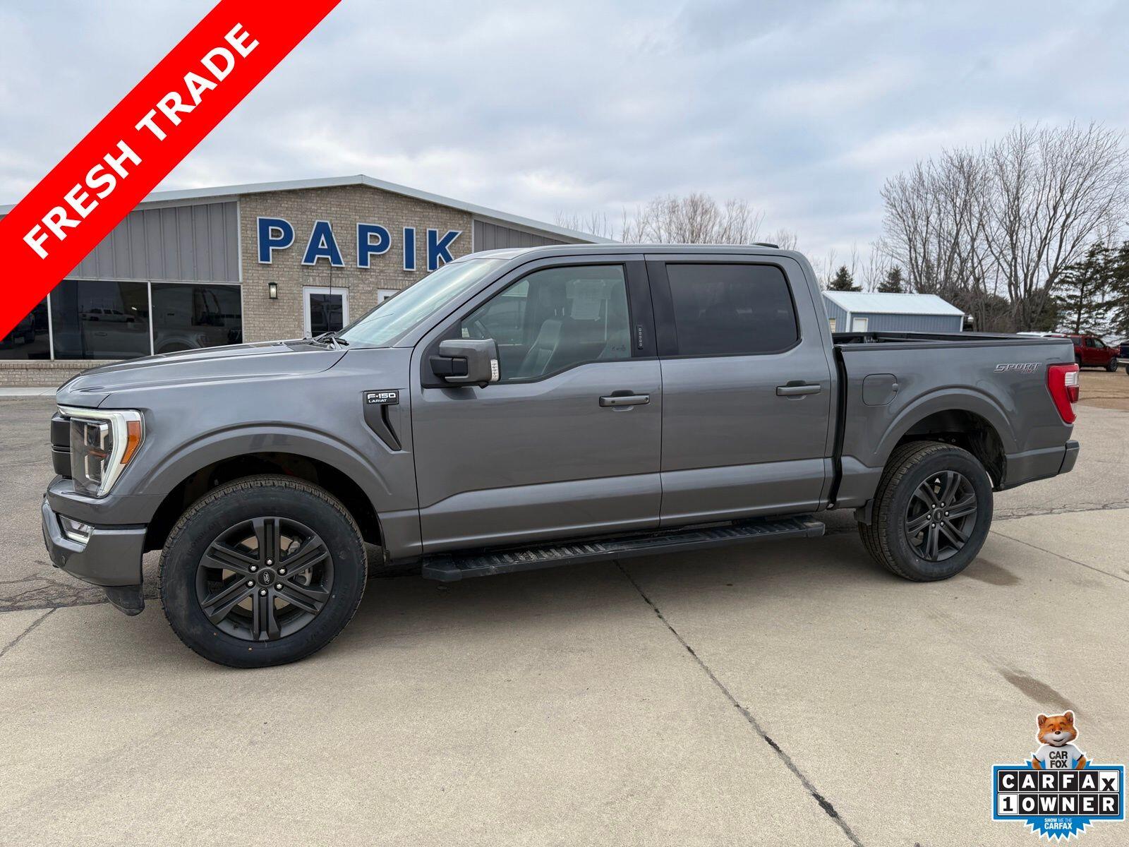 Used 2022 Ford F-150 Lariat with VIN 1FTFW1E80NFB34881 for sale in Luverne, Minnesota