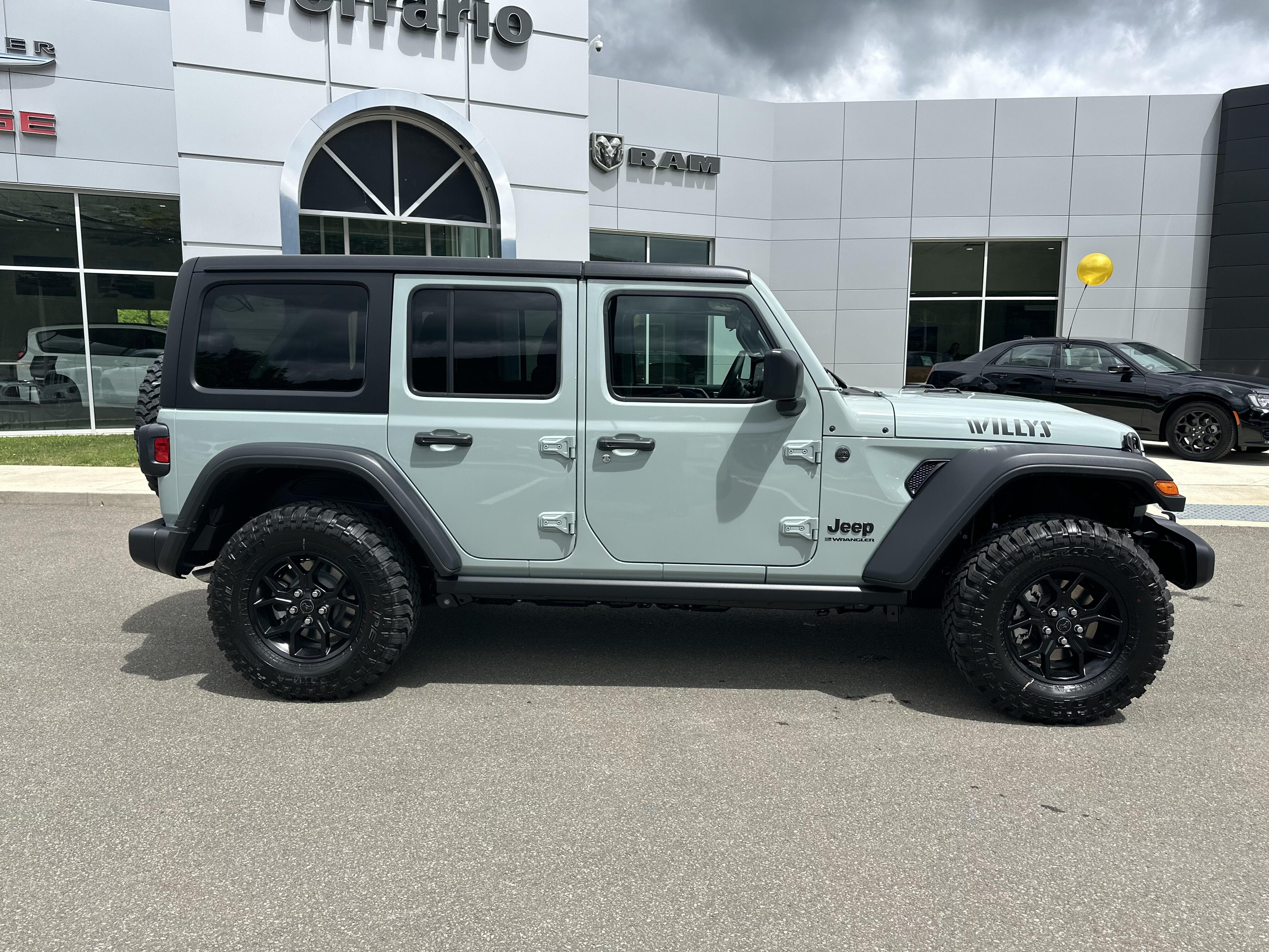 Used 2024 Jeep Wrangler 4-Door Willys with VIN 1C4PJXDG6RW300468 for sale in Towanda, PA