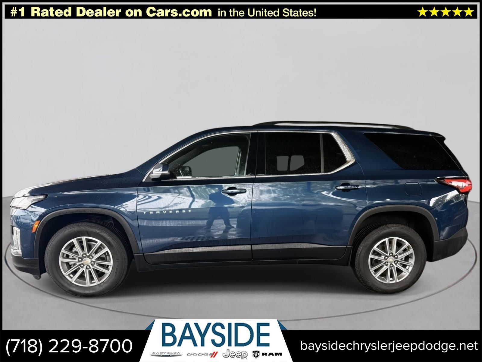 Used 2022 Chevrolet Traverse 1LT with VIN 1GNEVGKW3NJ162523 for sale in Bayside, NY