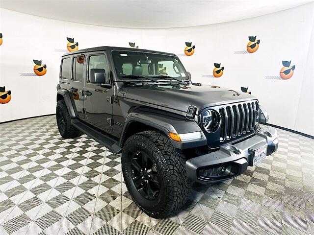 Used 2021 Jeep Wrangler Unlimited Sahara Altitude with VIN 1C4HJXEN3MW618638 for sale in Ontario, CA