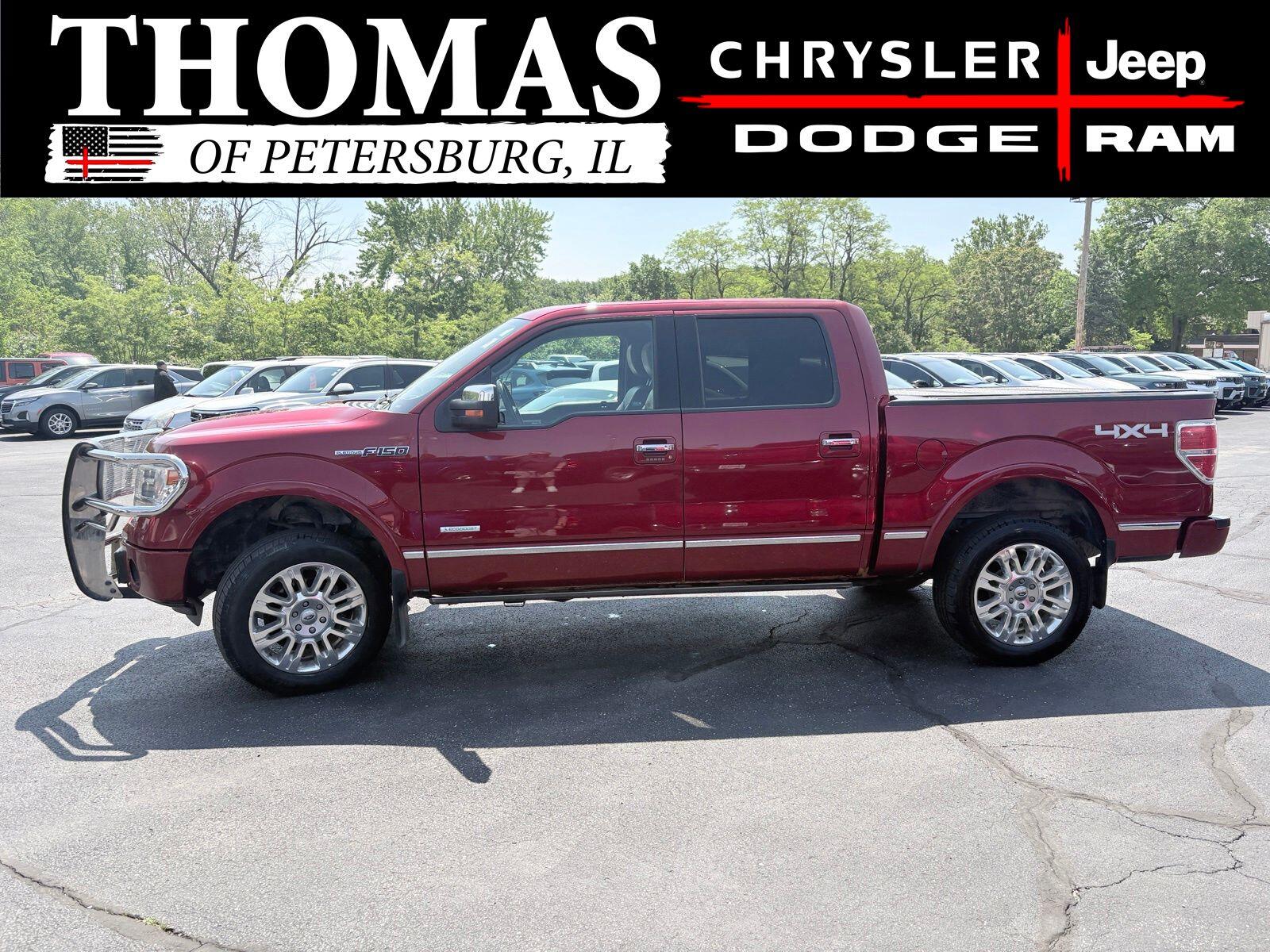 Used 2014 Ford F-150 Platinum with VIN 1FTFW1ET9EFC71077 for sale in Petersburg, IL