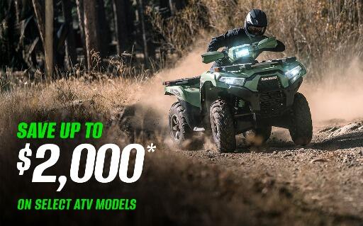 SAVE UP TO $2,000* ON SELECT ATV MODELS