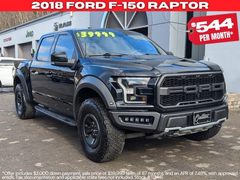 Used 2018 Ford F-150 Raptor with VIN 1FTFW1RG3JFB93385 for sale in Tamaqua, PA