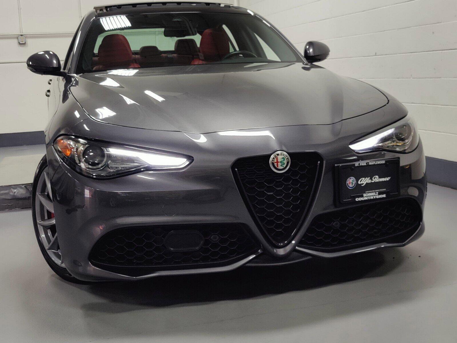 Certified 2022 Alfa Romeo Giulia Base with VIN ZARFANANXN7655737 for sale in Maplewood, Minnesota