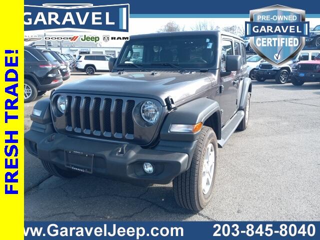 Used 2021 Jeep Wrangler Unlimited Sport S with VIN 1C4HJXDN9MW833054 for sale in Norwalk, CT