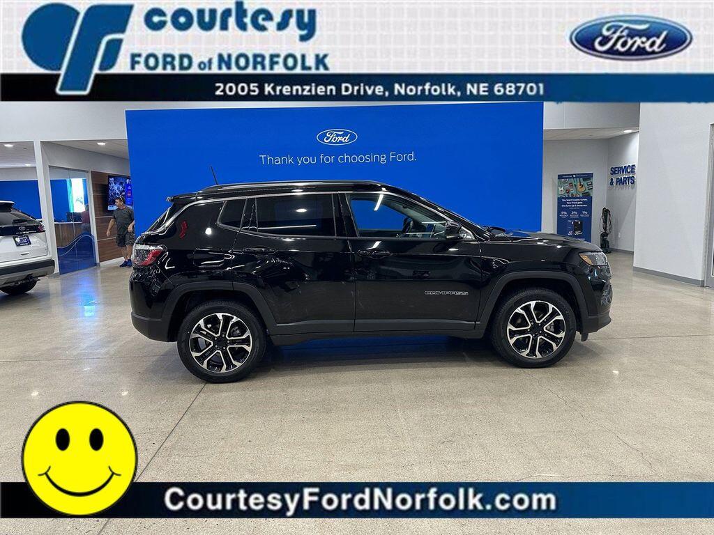 Used 2022 Jeep Compass Limited with VIN 3C4NJDCB2NT108797 for sale in Norfolk, NE