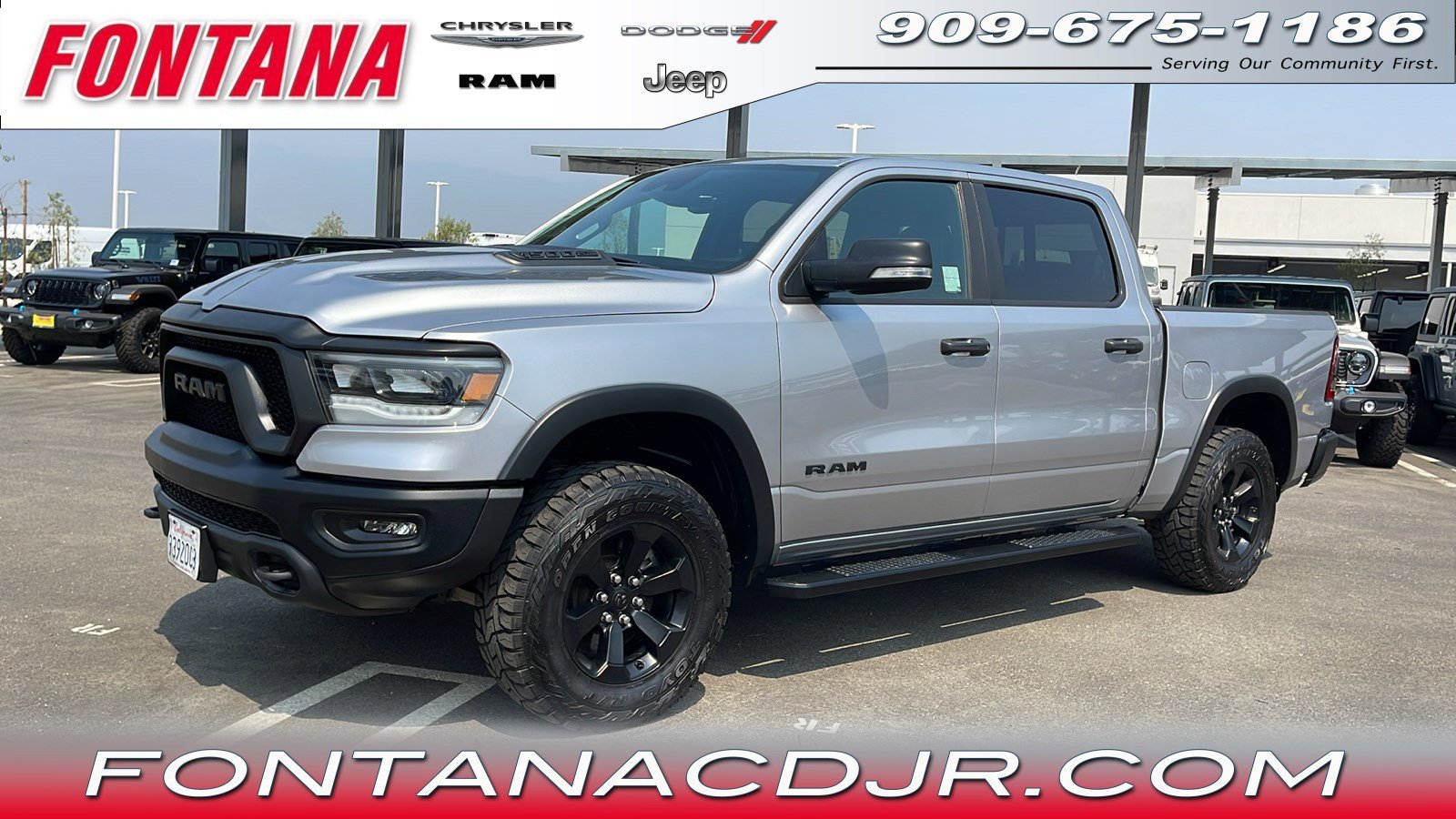 Used 2021 RAM Ram 1500 Pickup Rebel with VIN 1C6SRFLTXMN589405 for sale in Fontana, CA