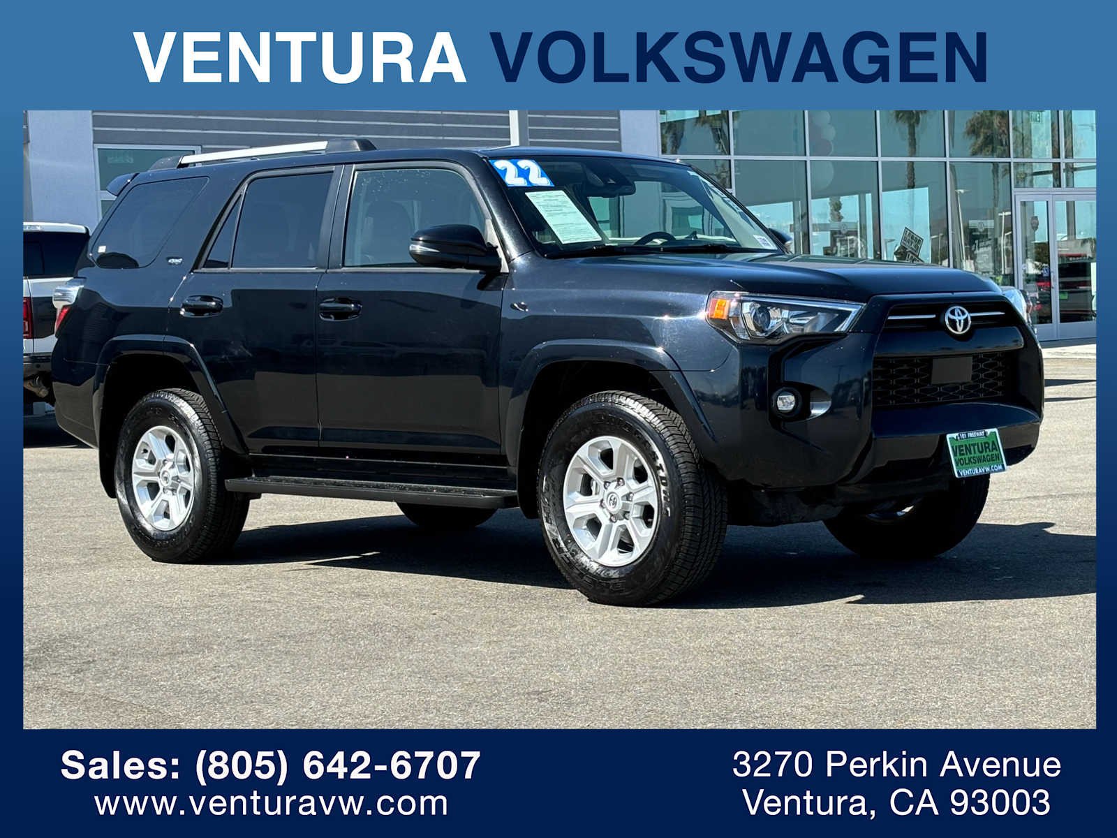 Used 2022 Toyota 4Runner SR5 Premium with VIN JTENU5JRXN6022432 for sale in Ventura, CA