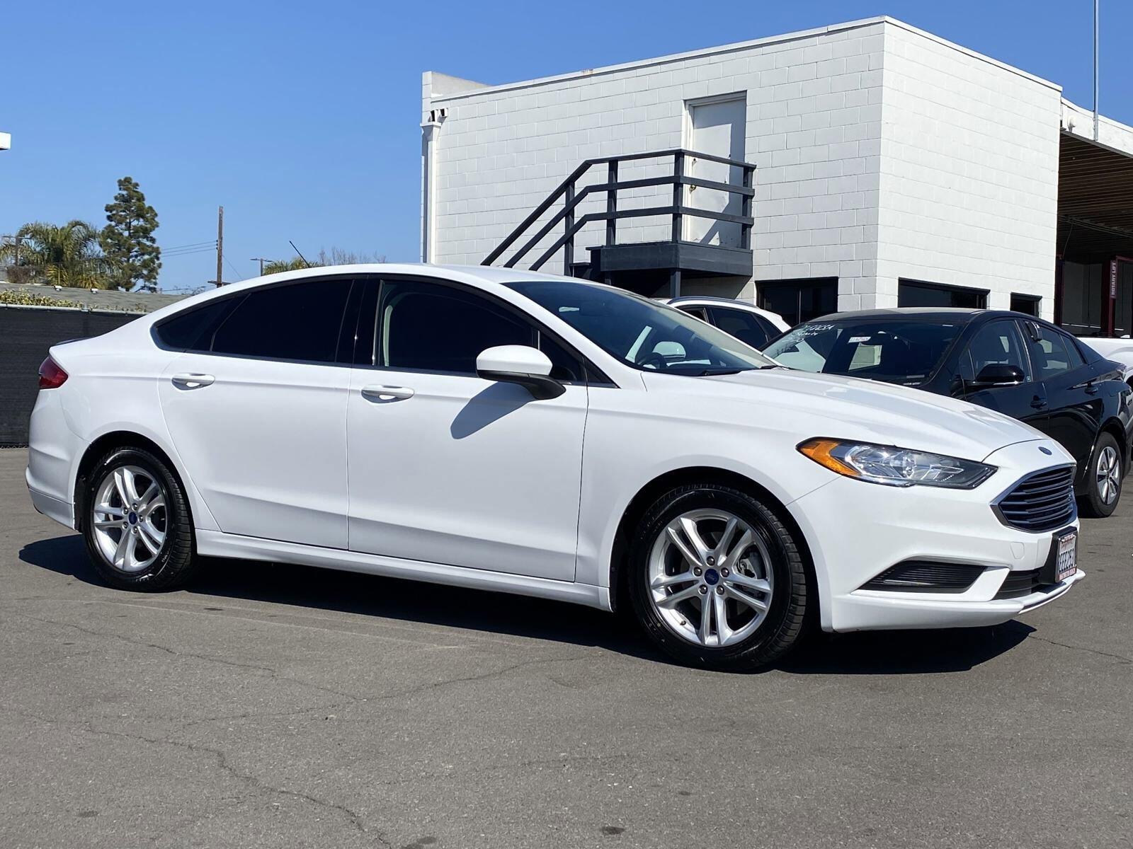 Used 2018 Ford Fusion SE with VIN 3FA6P0H72JR226412 for sale in Huntington Beach, CA