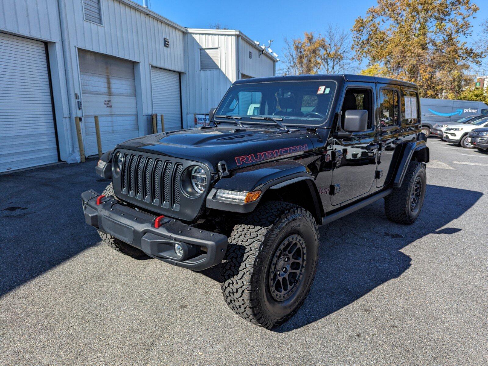 Used 2021 Jeep Wrangler Unlimited Rubicon with VIN 1C4JJXFG3MW827167 for sale in Cockeysville, MD