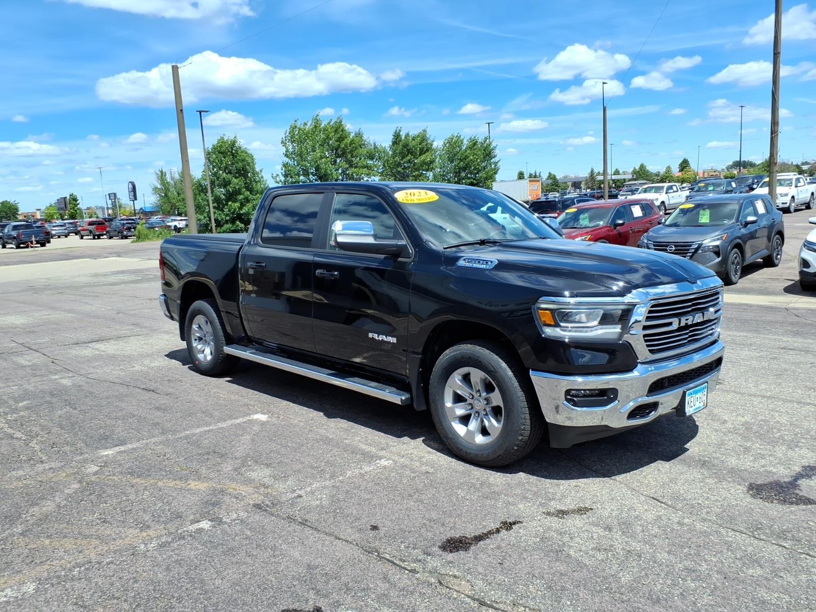 Used 2023 RAM Ram 1500 Pickup Laramie with VIN 1C6SRFJT4PN503240 for sale in Mankato, Minnesota