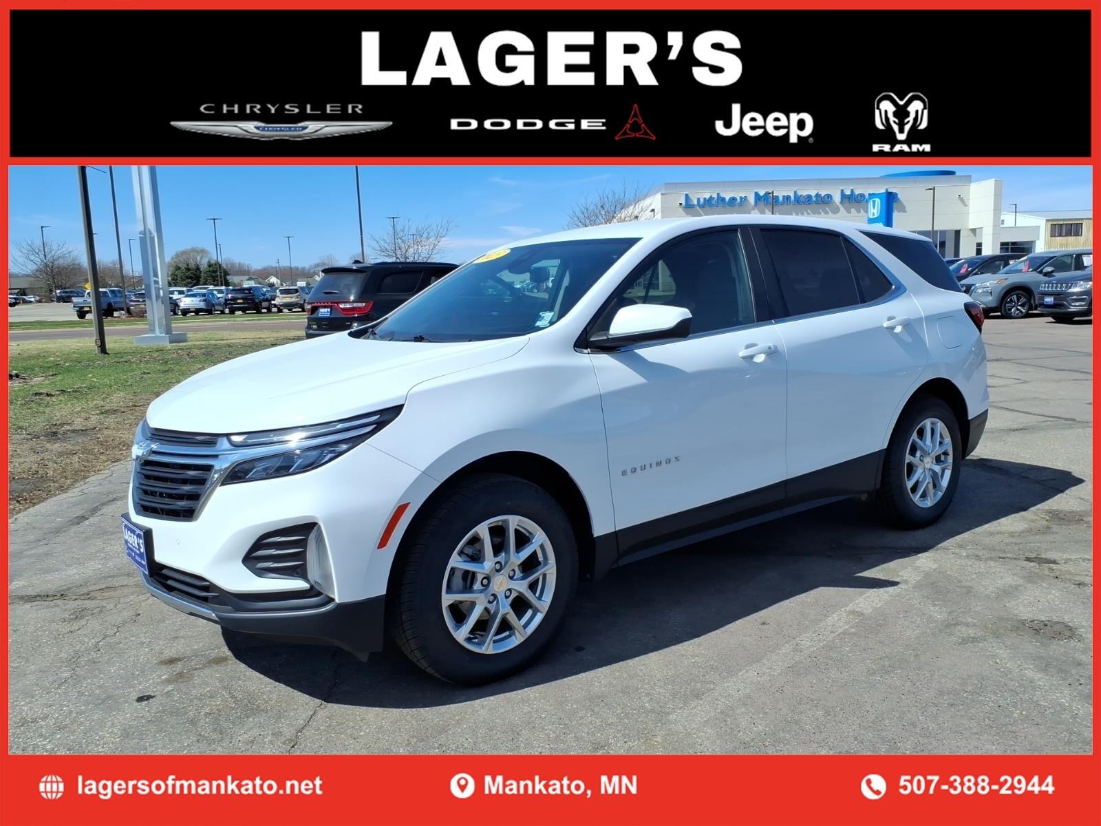 Used 2022 Chevrolet Equinox LT with VIN 3GNAXUEV5NL235975 for sale in Mankato, Minnesota