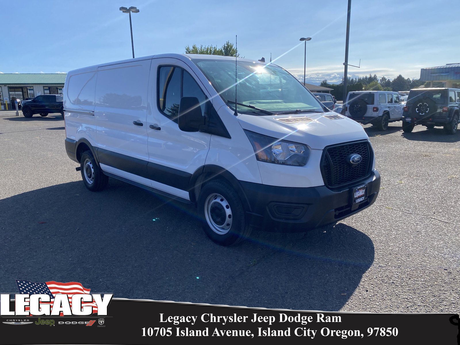 Used 2023 Ford Transit Van Base with VIN 1FTYE1Y8XPKA67823 for sale in Island City, OR