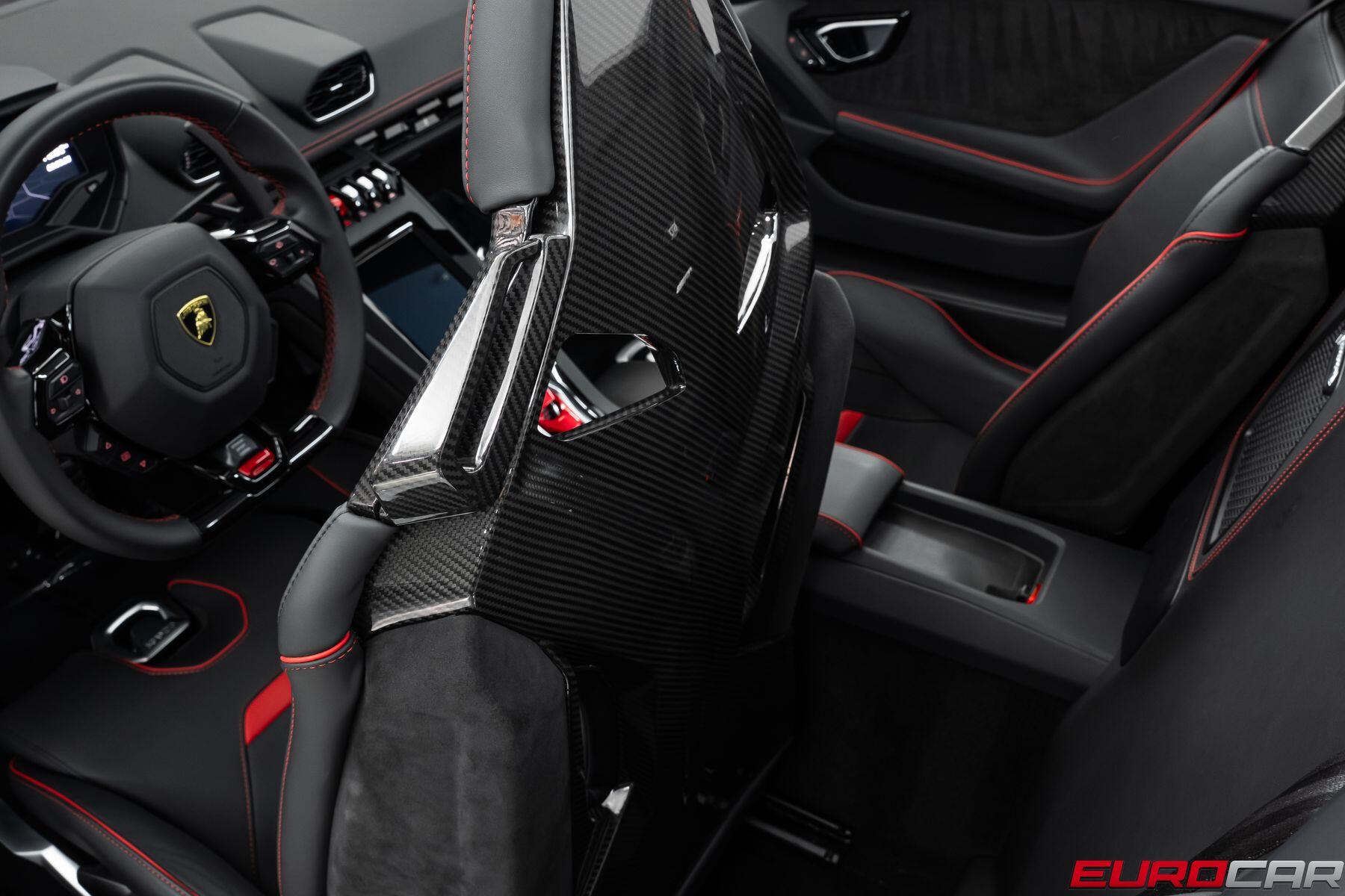 2023 Lamborghini Huracan EVO Spyder RWD *60TH ANNIVERSARY EDITION * FULL PPF* in a Bianco Icarus Metallic exterior color and Blackinterior. Eurocars OC 949-722-7121 eurocaroc.com 