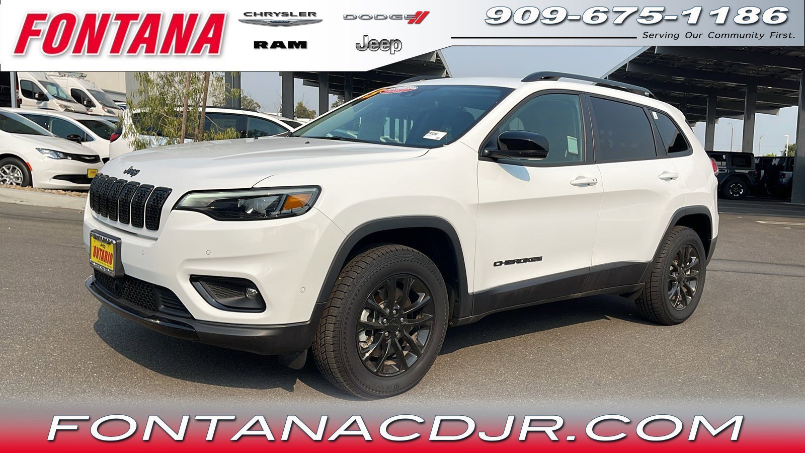 Used 2023 Jeep Cherokee Altitude Lux with VIN 1C4PJMMB3PD115287 for sale in Fontana, CA