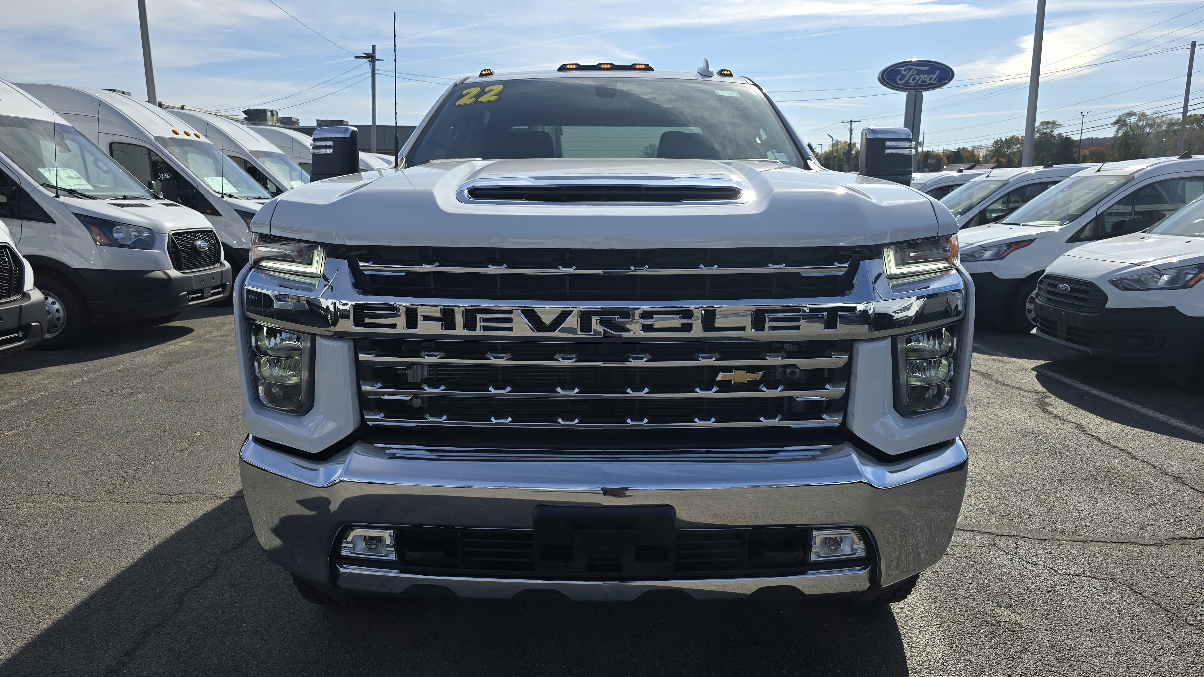 Used 2022 Chevrolet Silverado 2500HD LTZ with VIN 1GC4YPEY1NF120329 for sale in Elmira, NY