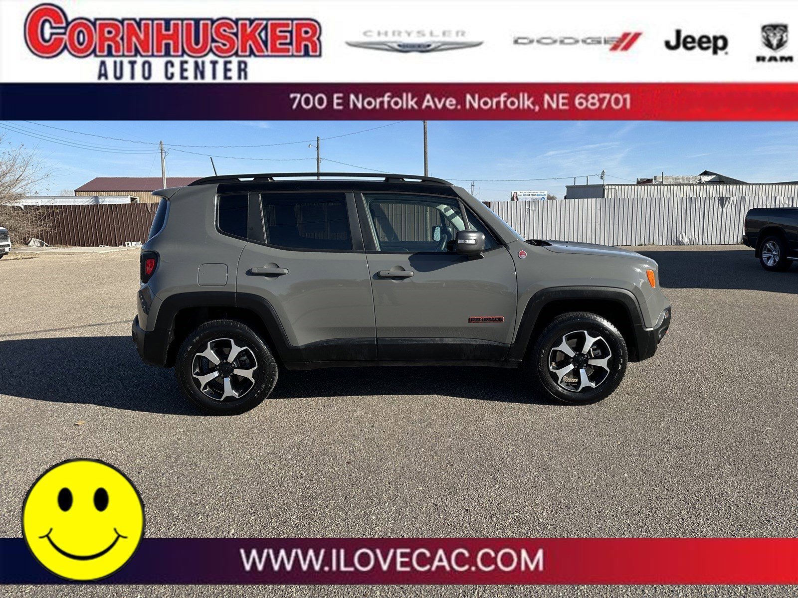 Used 2020 Jeep Renegade Trailhawk with VIN ZACNJBC13LPL90865 for sale in Norfolk, NE