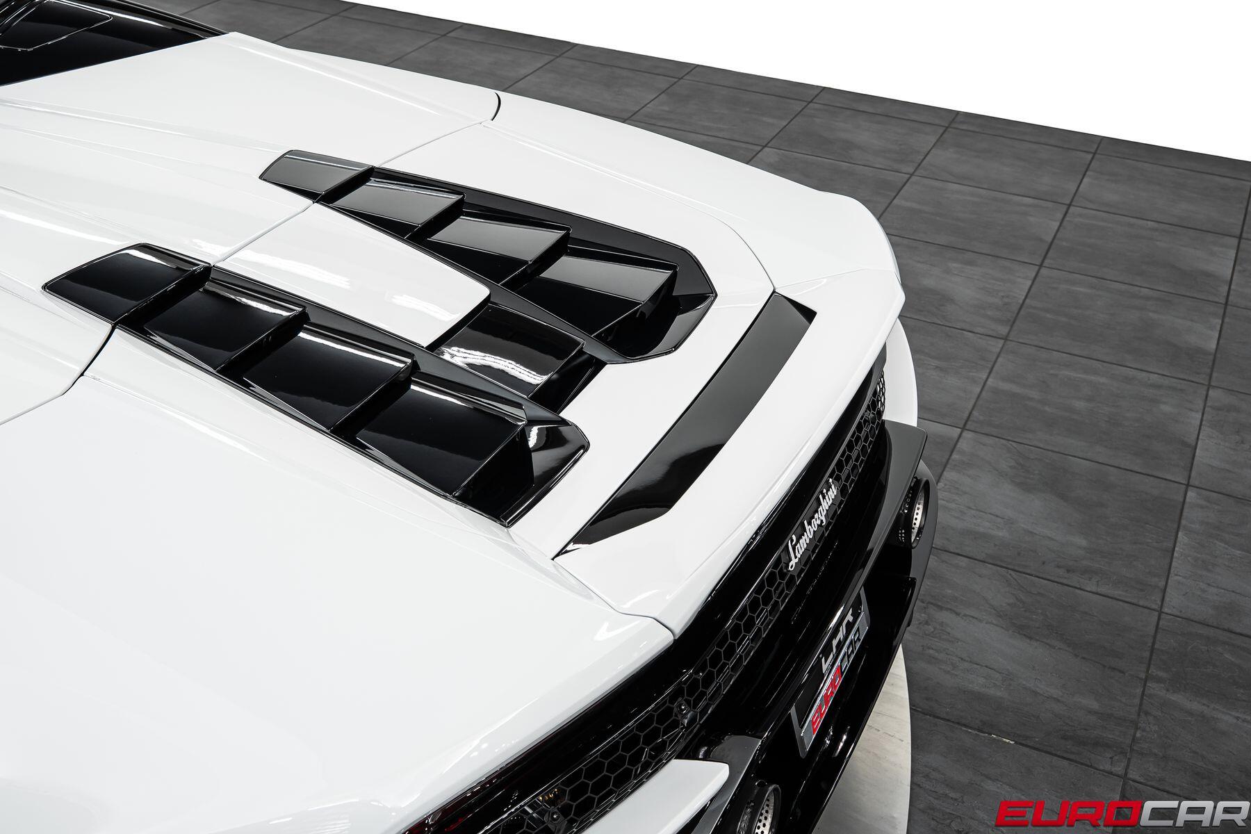 2023 Lamborghini Huracan EVO Spyder RWD *60TH ANNIVERSARY EDITION * FULL PPF* in a Bianco Icarus Metallic exterior color and Blackinterior. Eurocars OC 949-722-7121 eurocaroc.com 