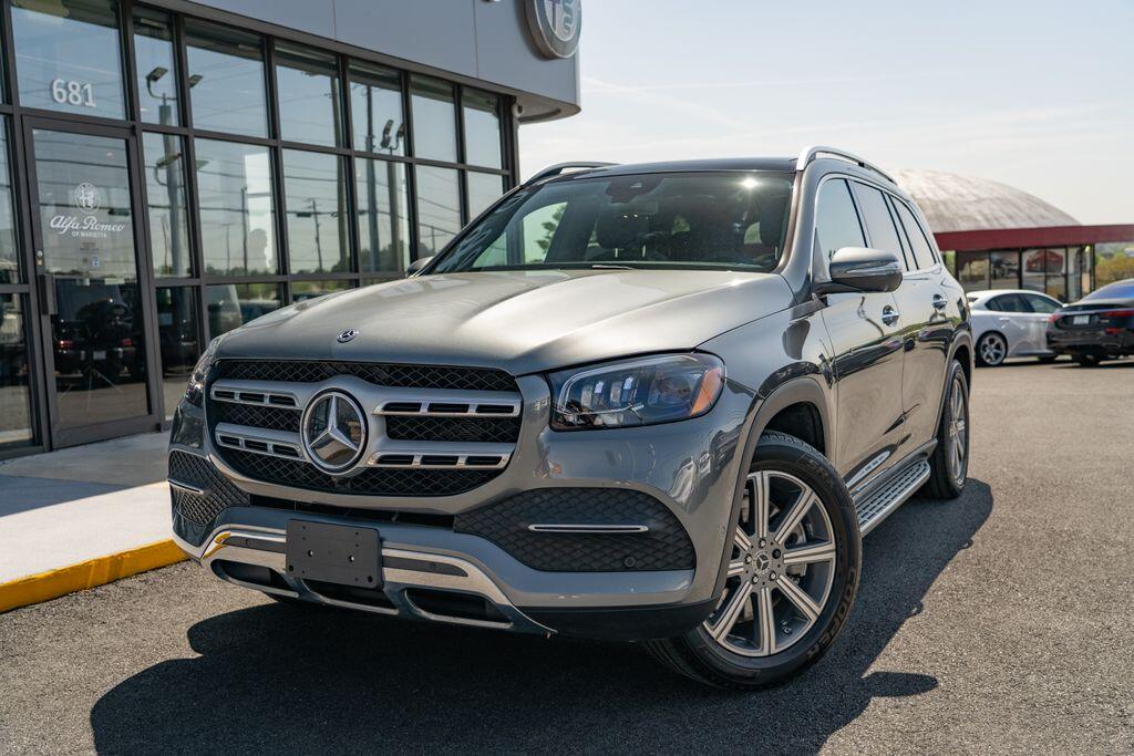 Used 2021 Mercedes-Benz GLS GLS450 with VIN 4JGFF5KE0MA432937 for sale in Marietta, GA