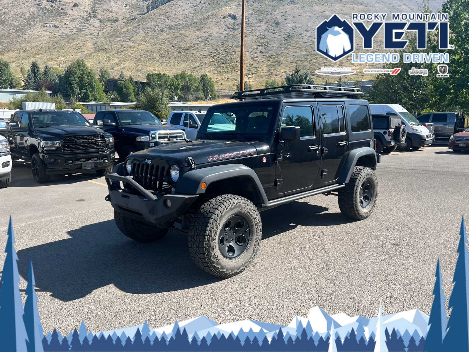 Used 2016 Jeep Wrangler Unlimited Rubicon Hard Rock with VIN 1C4BJWFG7GL166330 for sale in Jackson, WY