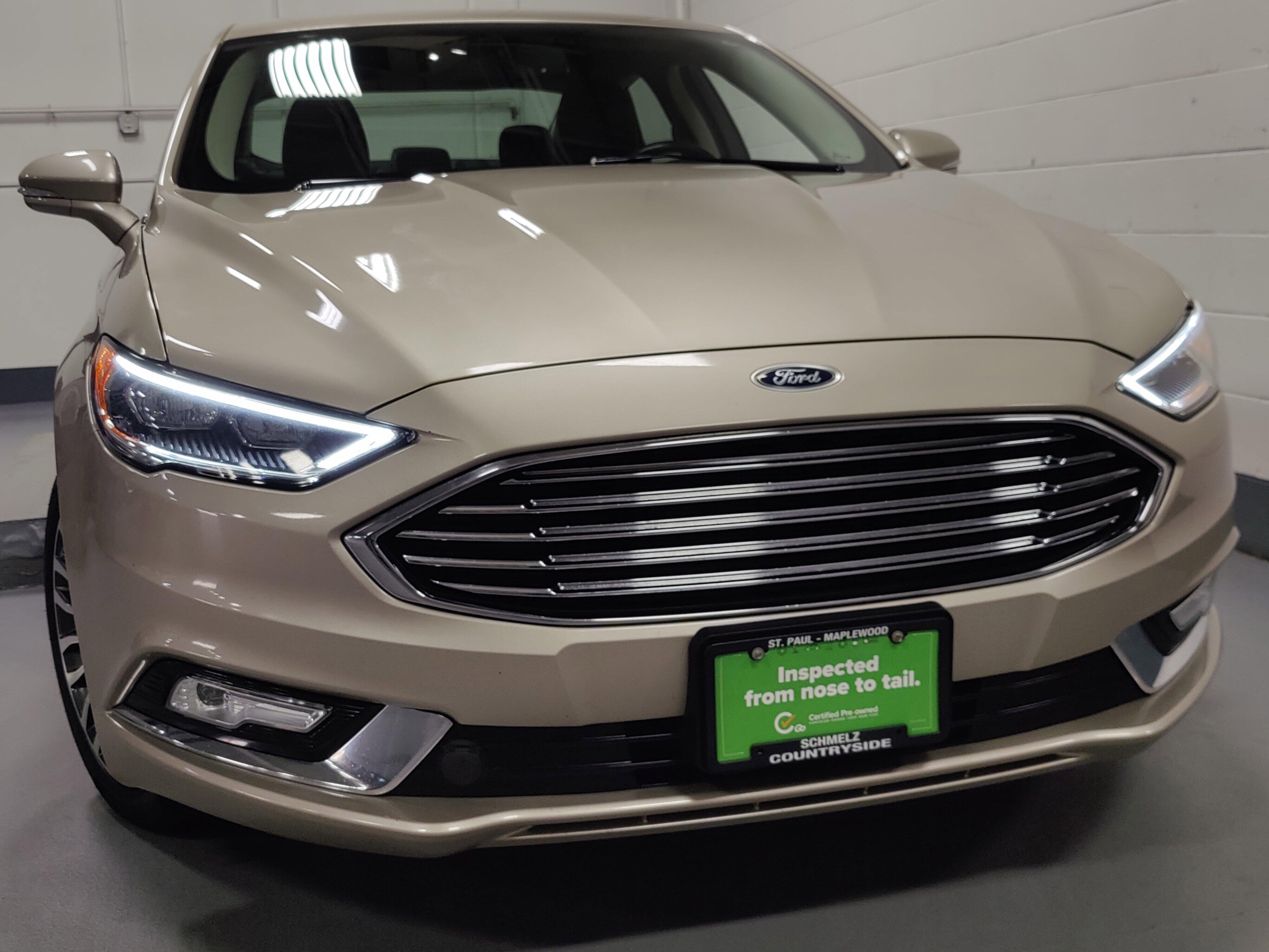 Used 2017 Ford Fusion SE with VIN 3FA6P0T94HR335716 for sale in Maplewood, Minnesota
