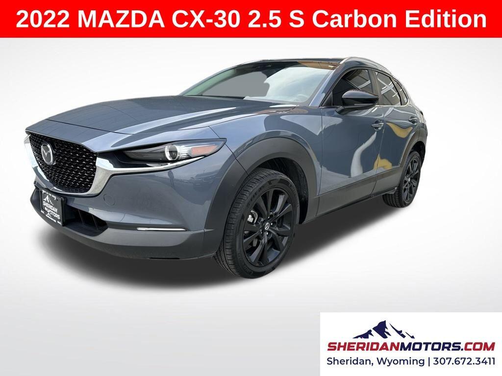 Used 2022 Mazda CX-30 Carbon Edition with VIN 3MVDMBCL1NM422353 for sale in Sheridan, WY