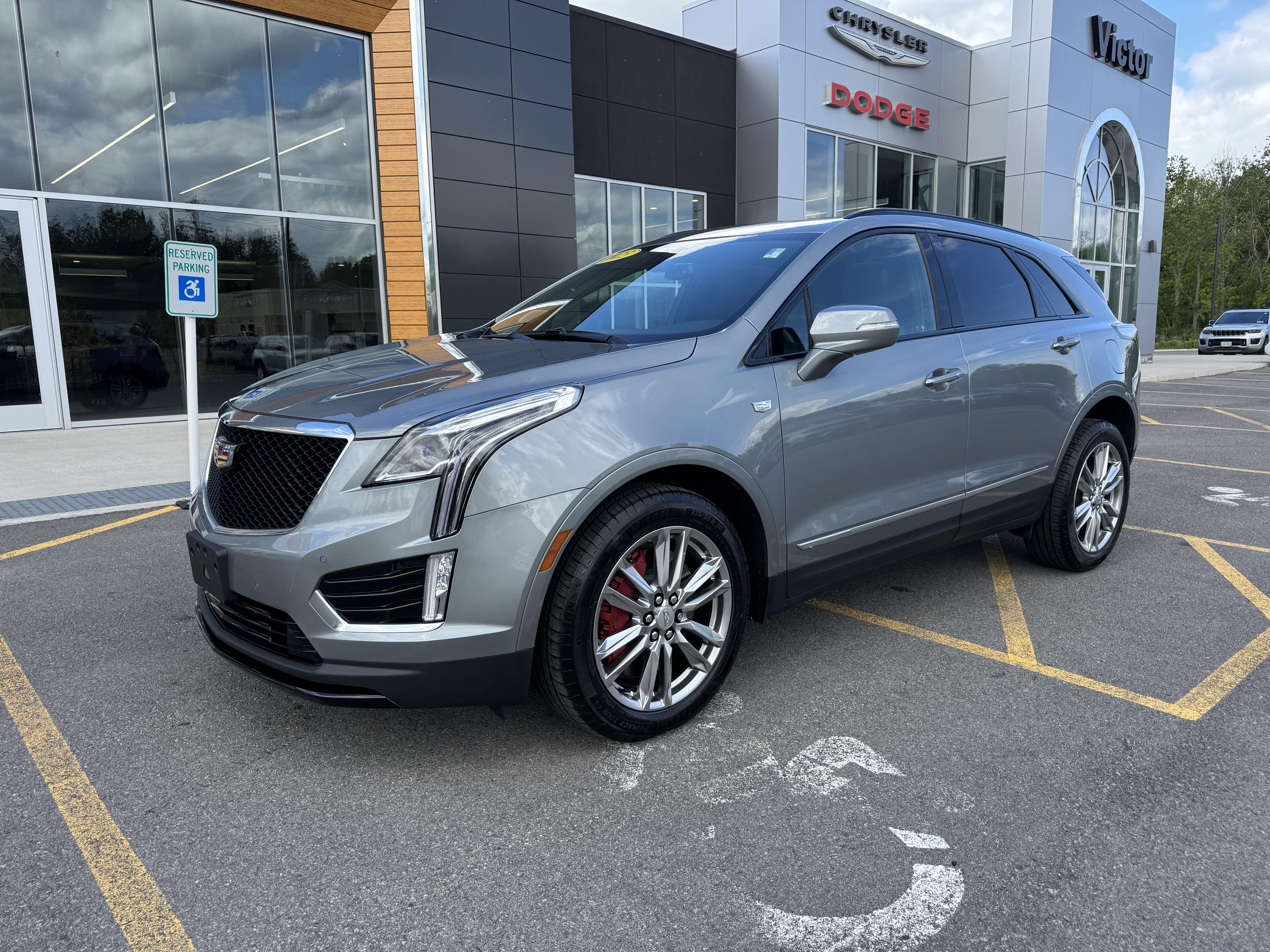 Used 2023 Cadillac XT5 Sport with VIN 1GYKNGRS6PZ154221 for sale in Victor, NY