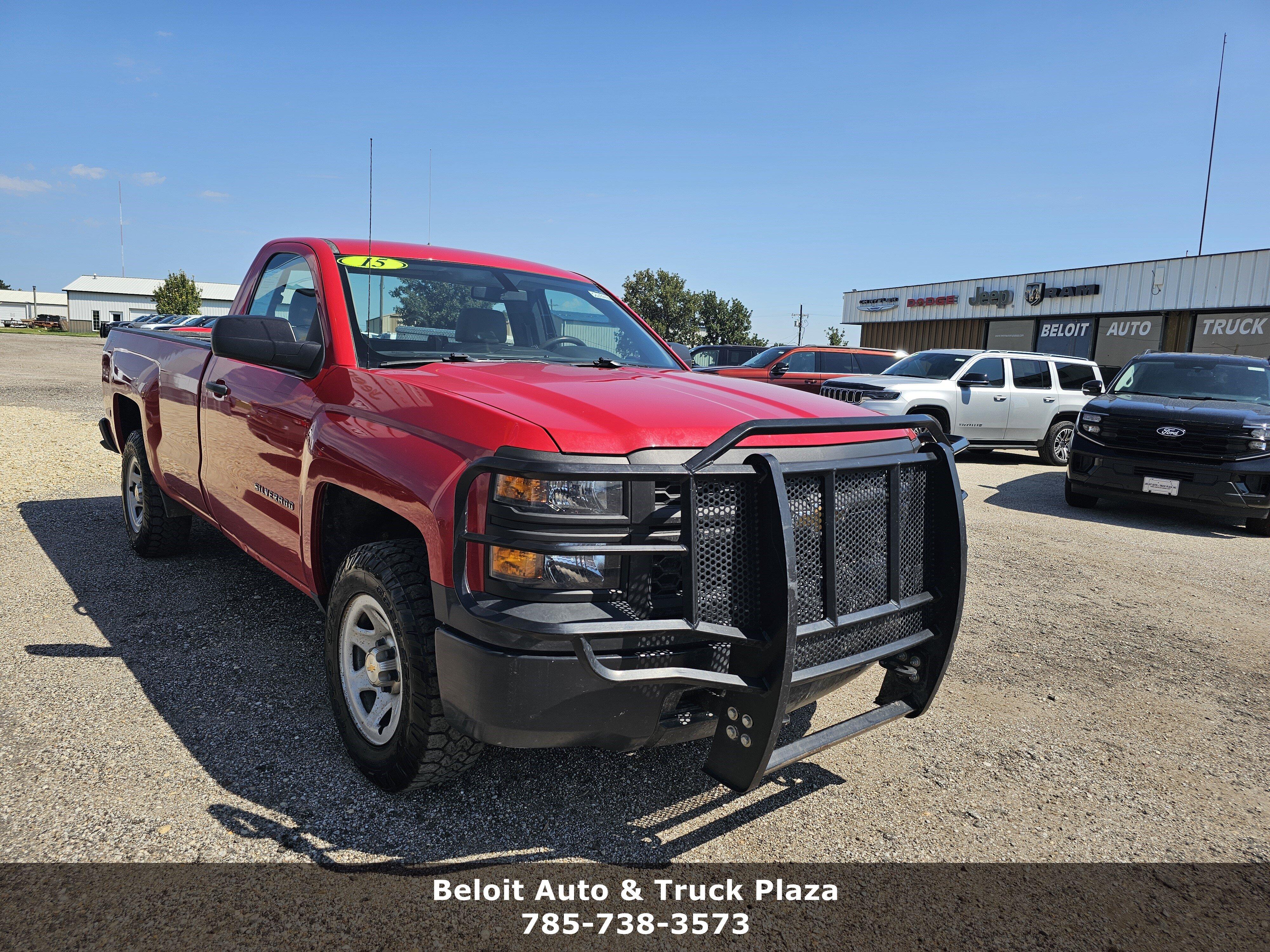 Used 2015 Chevrolet Silverado 1500 Work Truck 1WT with VIN 1GCNKPEC4FZ294521 for sale in Beloit, KS