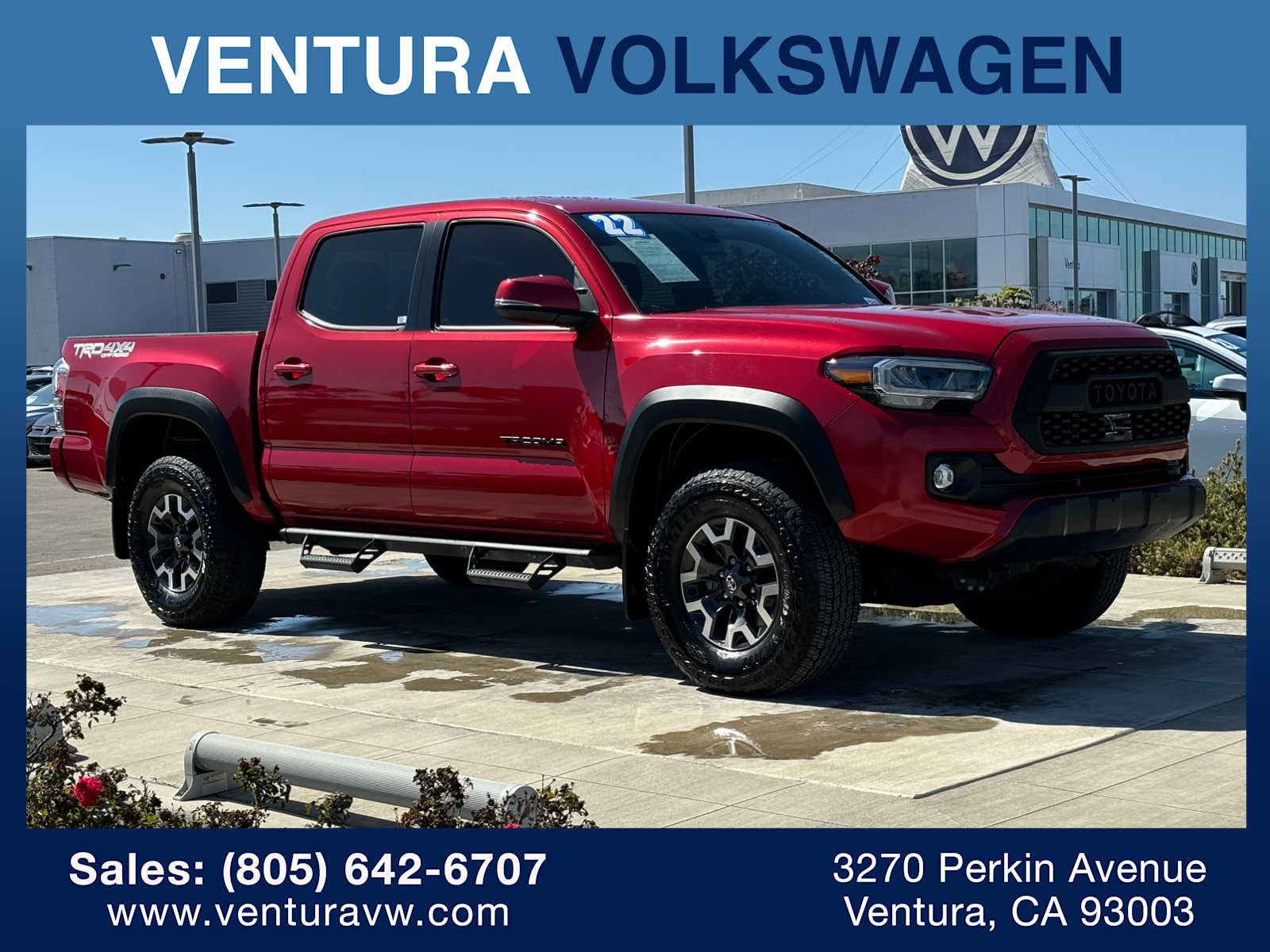 Used 2022 Toyota Tacoma TRD Off Road with VIN 3TMCZ5AN2NM510719 for sale in Ventura, CA