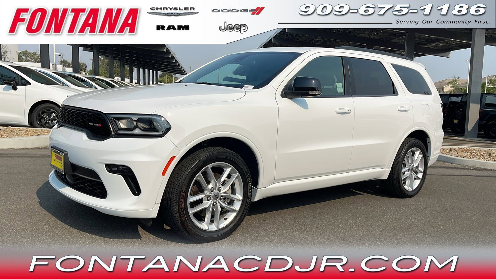 Used 2023 Dodge Durango GT with VIN 1C4RDJDG1PC636749 for sale in Fontana, CA