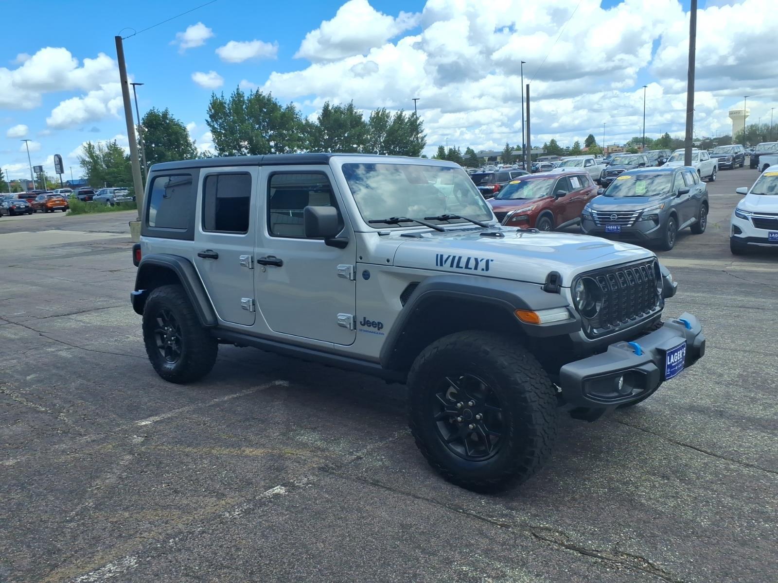 Used 2024 Jeep Wrangler 4xe Willys 4XE with VIN 1C4RJXN6XRW171505 for sale in Mankato, Minnesota