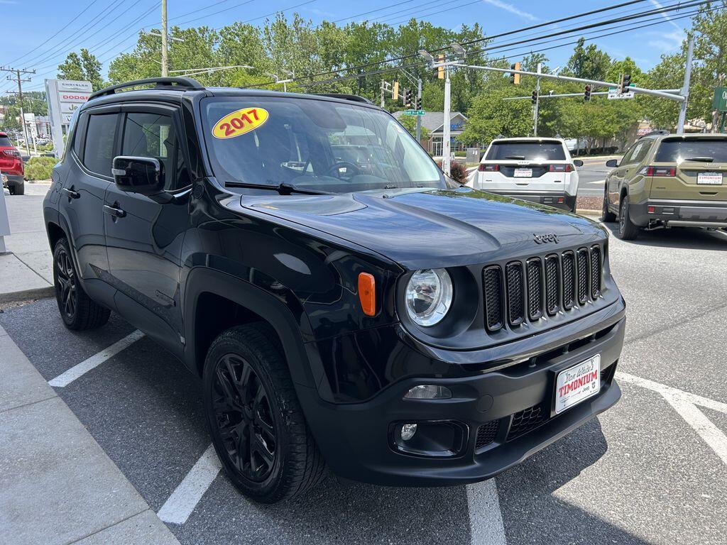 Used 2017 Jeep Renegade Altitude Package with VIN ZACCJBBB0HPF93241 for sale in Cockeysville, MD