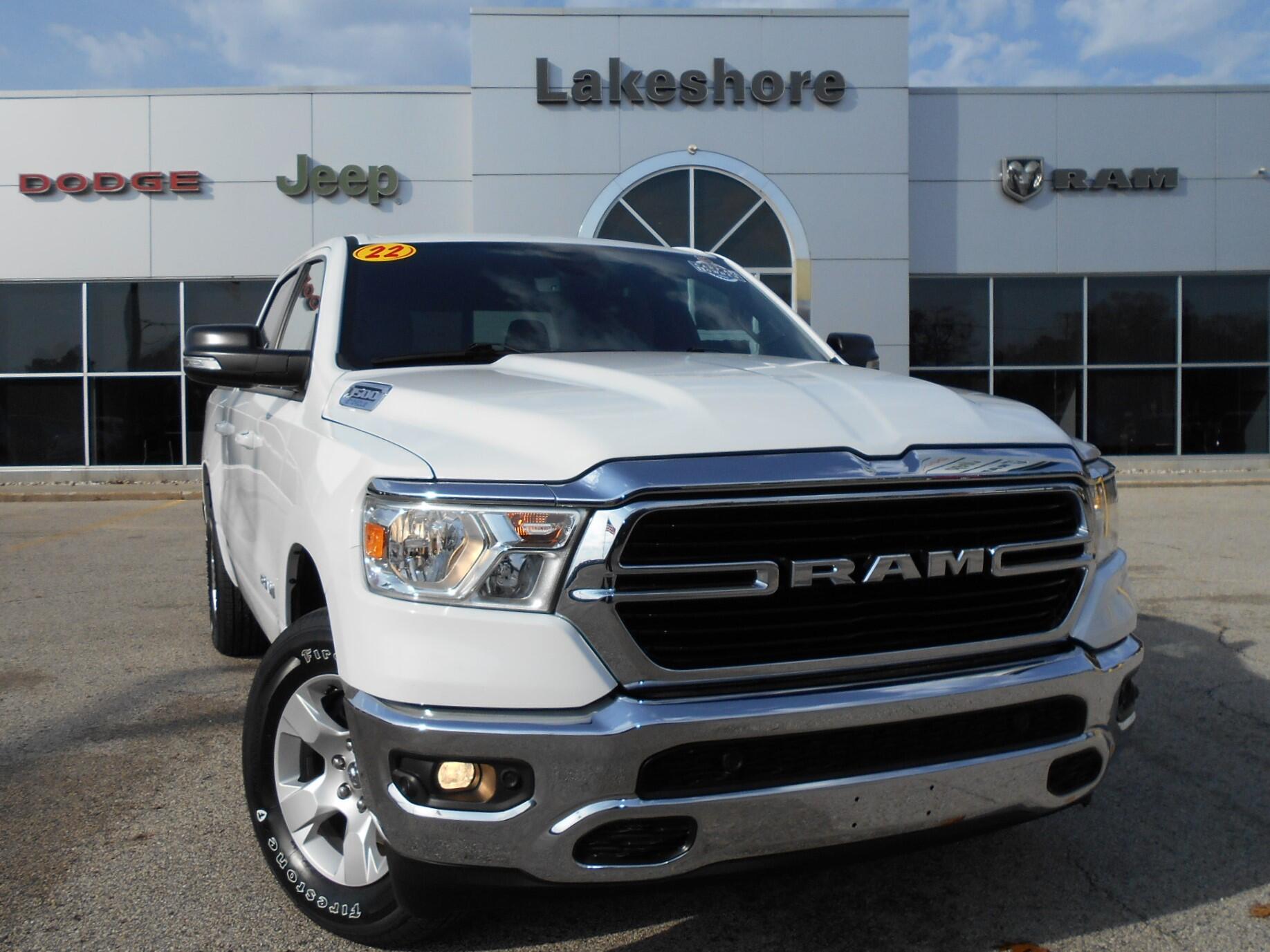 Used 2022 RAM Ram 1500 Pickup Big Horn/Lone Star with VIN 1C6RRFFG1NN297589 for sale in Montague, MI