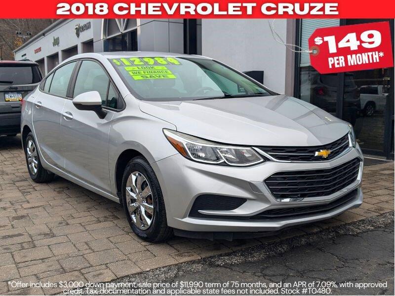 Used 2018 Chevrolet Cruze LS with VIN 1G1BC5SM8J7170623 for sale in Tamaqua, PA