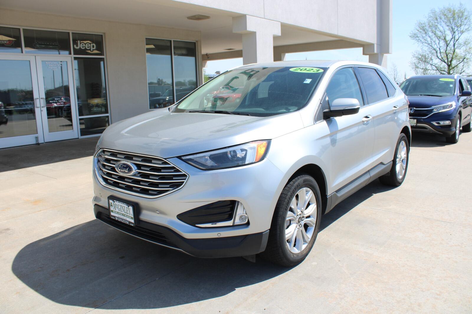 Used 2023 Ford Edge Titanium with VIN 2FMPK4K97PBA15823 for sale in Highland, IL