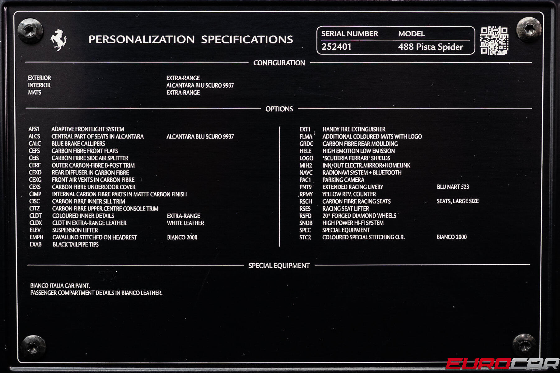2020 Ferrari 488 Pista Spider *HUGE CARBON OPTIONS * FRONT LIFT*Image 13