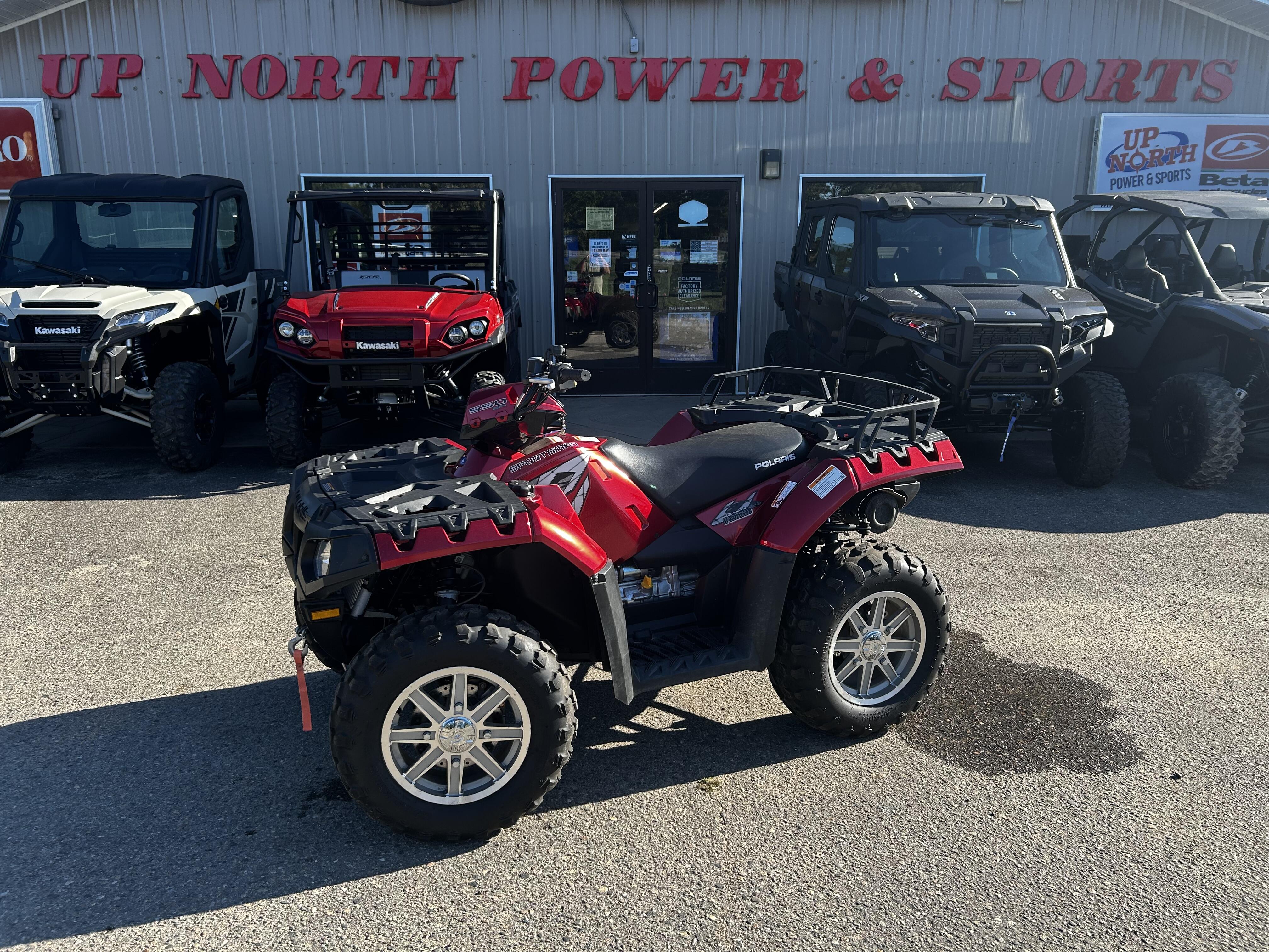 2010 Polaris Sportsman 550 eps sunset red