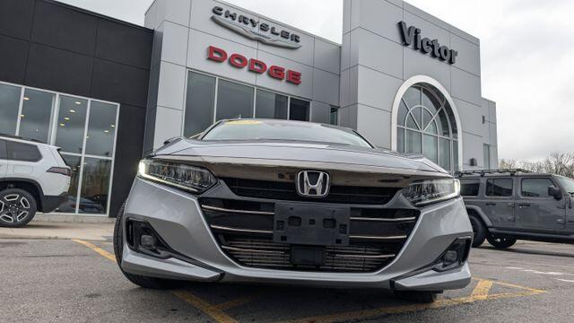 Used 2021 Honda Accord Sport SE with VIN 1HGCV1F45MA047749 for sale in Victor, NY