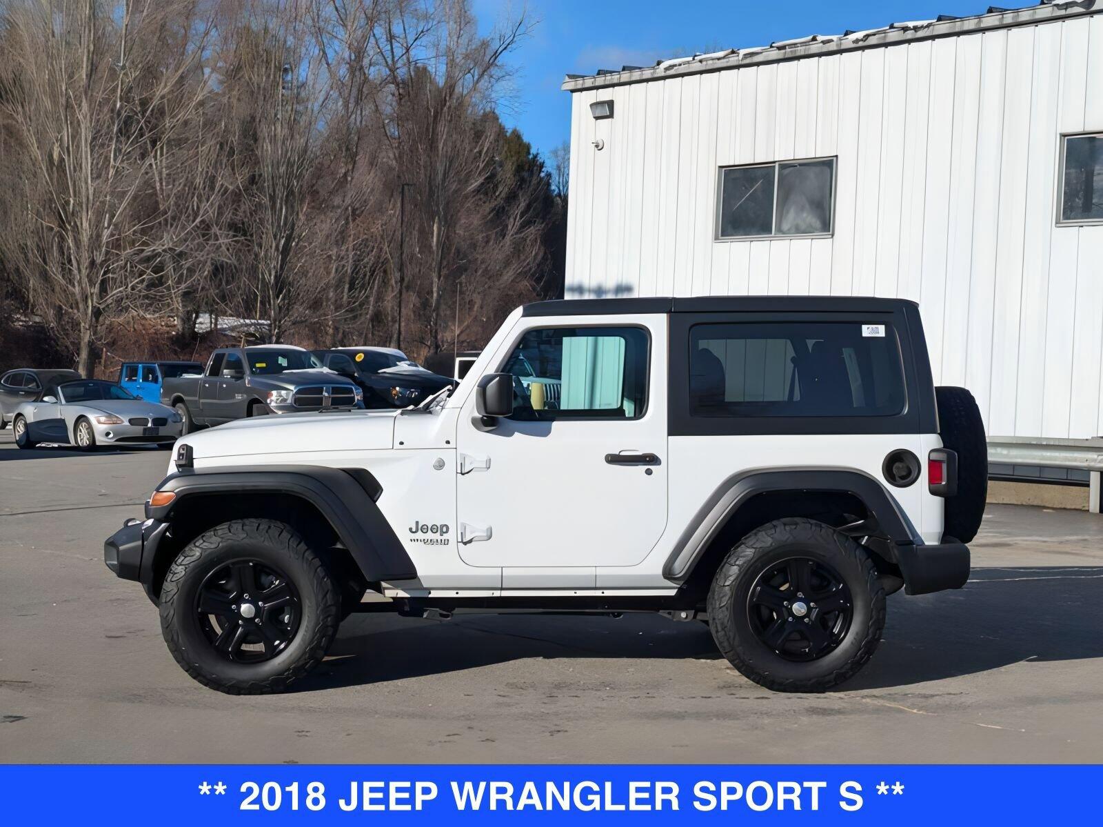 Used 2018 Jeep All-New Wrangler Sport S with VIN 1C4GJXAN2JW191899 for sale in Brattleboro, VT