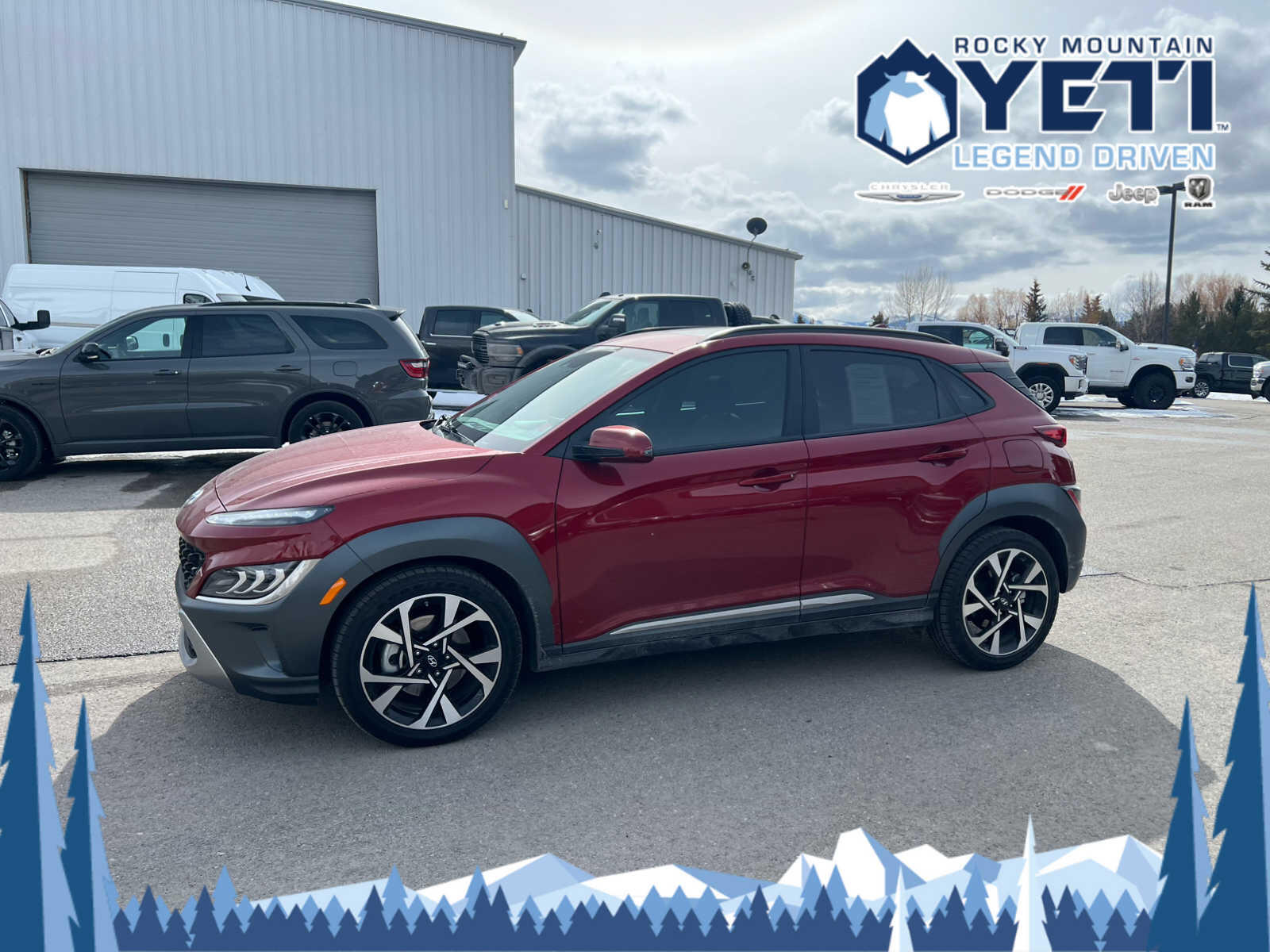 Used 2023 Hyundai Kona Limited with VIN KM8K5CA38PU052186 for sale in Jackson, WY