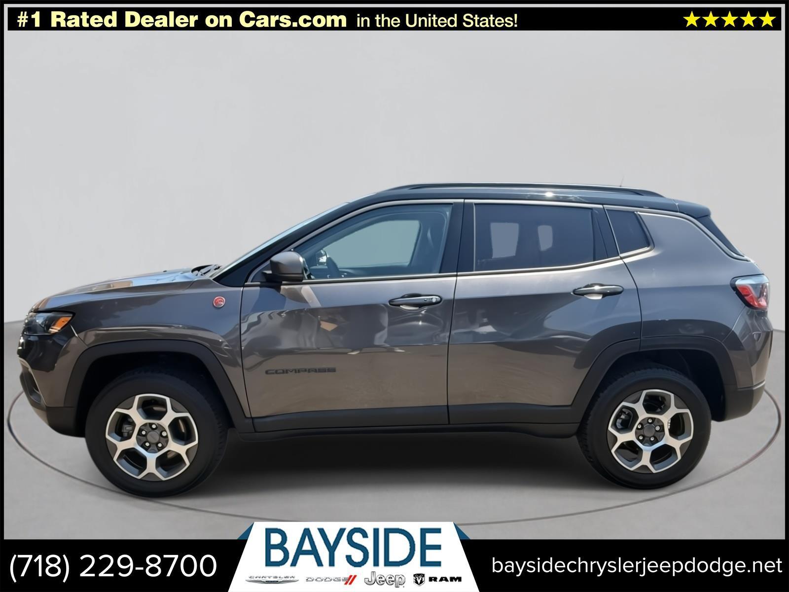 Used 2022 Jeep Compass Trailhawk with VIN 3C4NJDDB9NT121769 for sale in Bayside, NY