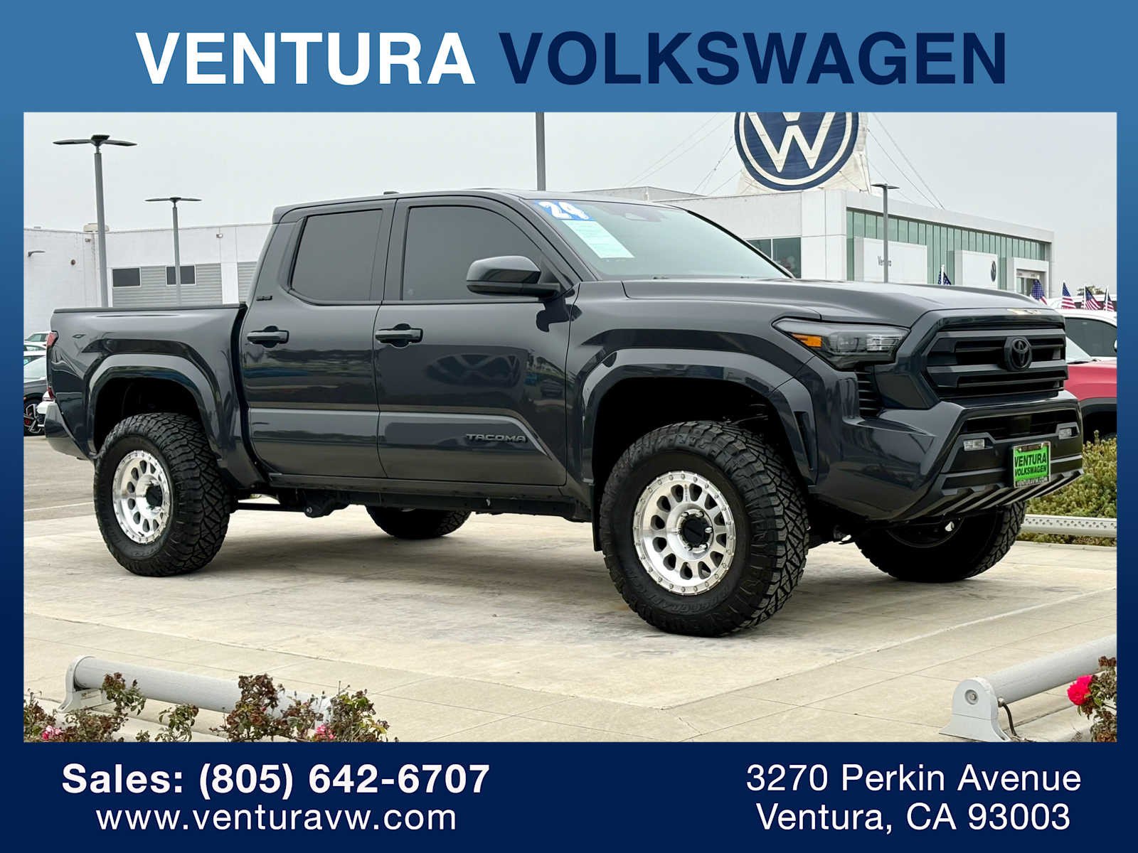 Used 2024 Toyota Tacoma SR5 with VIN 3TMKB5FN2RM001874 for sale in Ventura, CA