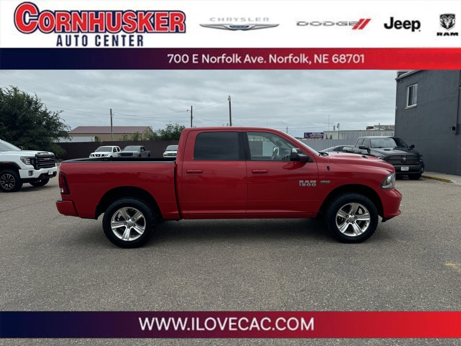 Used 2017 RAM Ram 1500 Pickup Sport with VIN 1C6RR7MT6HS502075 for sale in Norfolk, NE