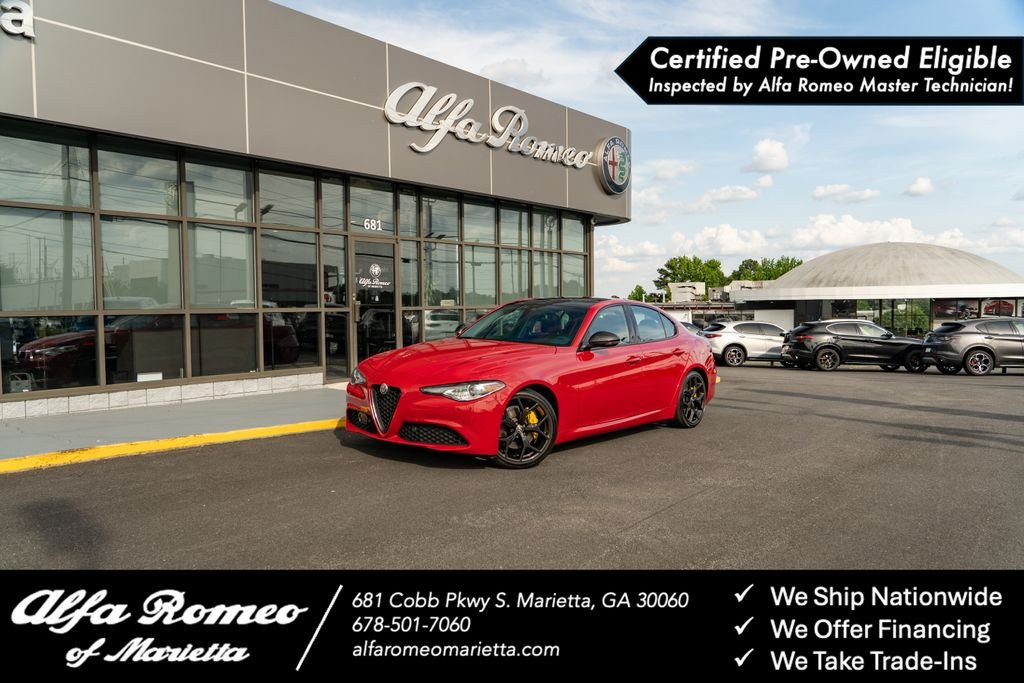 Used 2021 Alfa Romeo Giulia Ti with VIN ZARFAMBN6M7645018 for sale in Marietta, GA