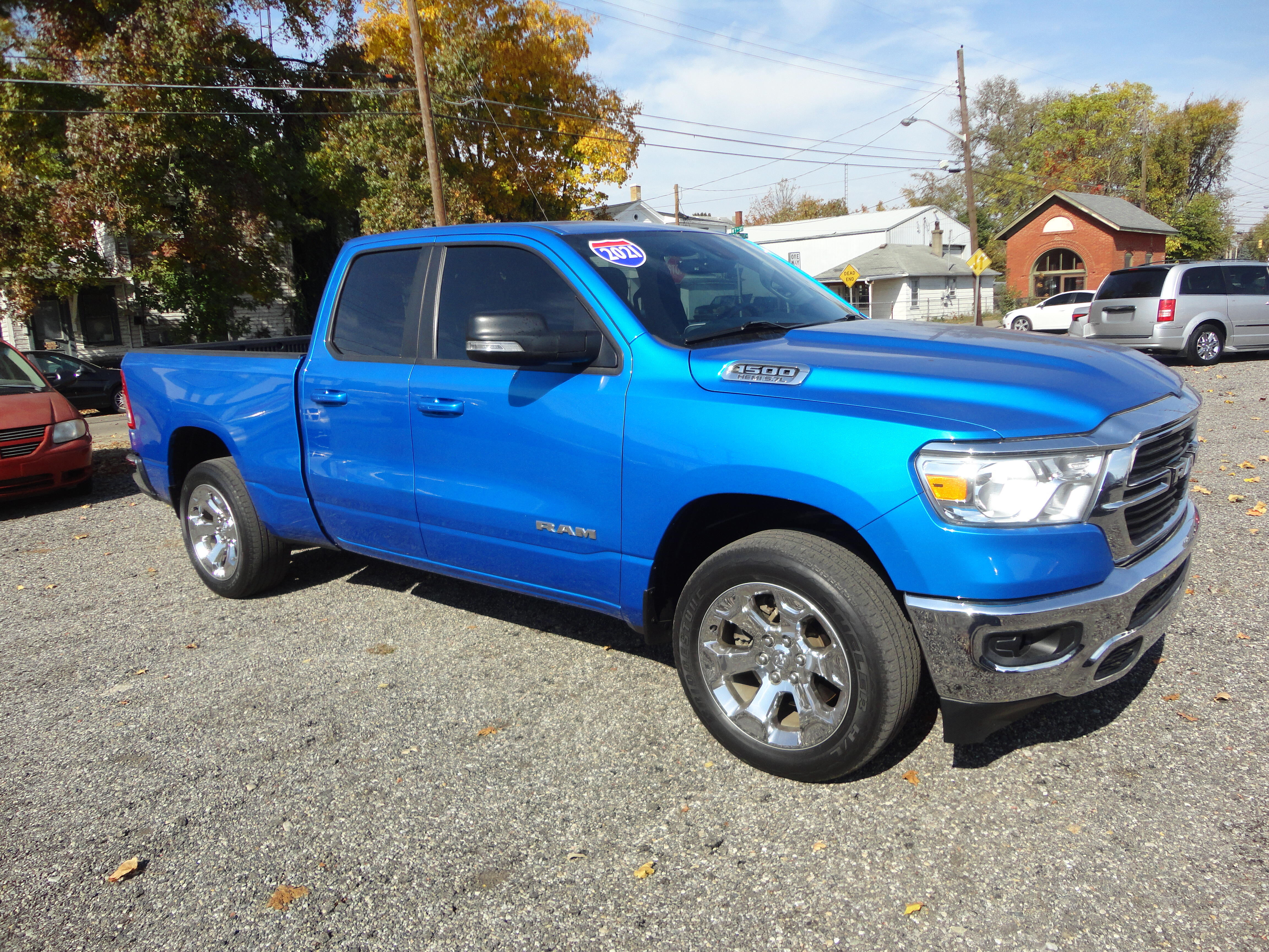 Used 2021 RAM Ram 1500 Pickup Big Horn/Lone Star with VIN 1C6SRFBT4MN558569 for sale in Connersville, IN
