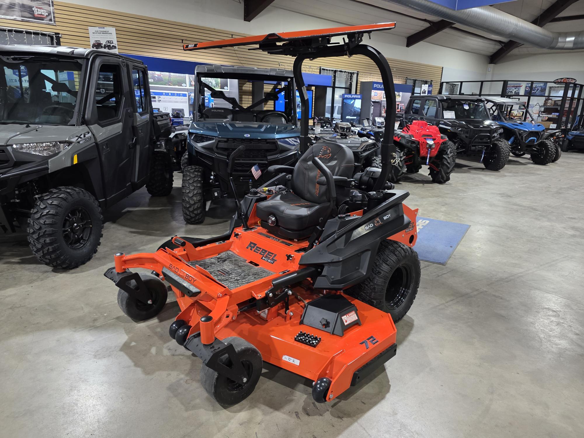 2026 Bad Boy Mowers Rebel 72 Kawasaki EVO820 EFT 34HP