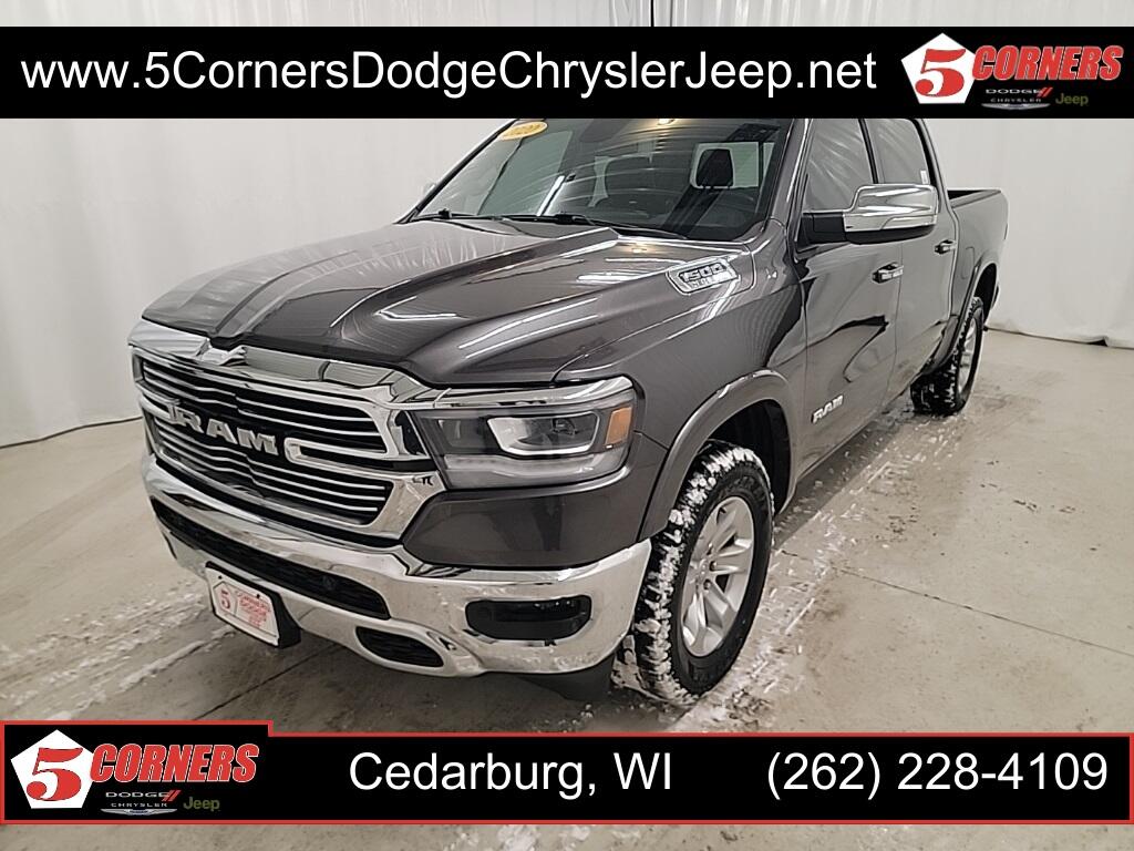 Used 2020 RAM Ram 1500 Pickup Laramie with VIN 1C6SRFJT5LN286761 for sale in Cedarburg, WI