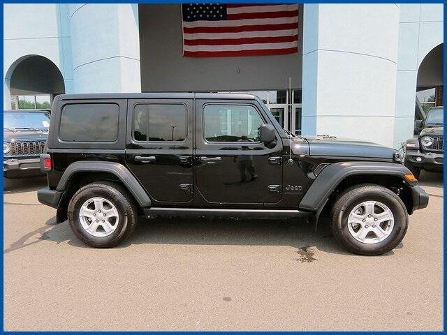 Certified 2023 Jeep Wrangler 4-Door Sport S with VIN 1C4HJXDG0PW523607 for sale in New Britain, CT